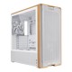 Lian Li Lancool LAN217W carcasa de ordenador Midi Tower Blanco, Madera